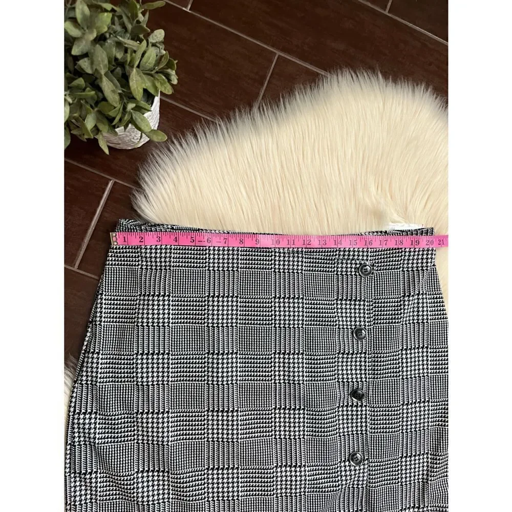 Joe Boxer black/white plaid winter wrap skirt sz 2x NWT